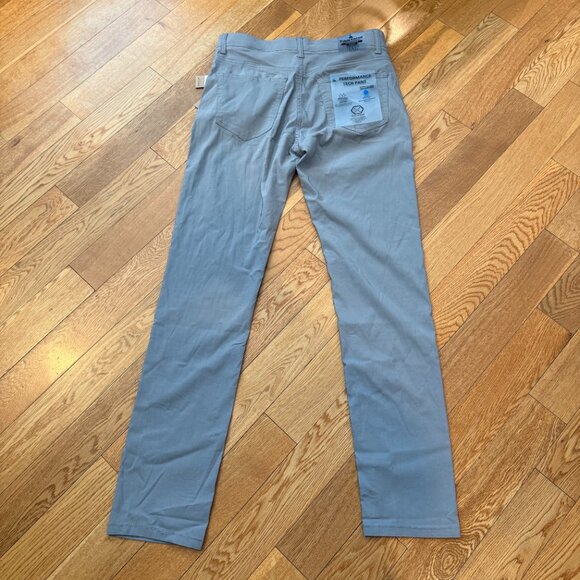 Tailor Vintage Mens 30x32 Performance Tech 4 Way Stretch Pants Grey Slim Fit NWT - Picture 10 of 10